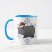 Mug Porc de miniature de Noël (Gauche)