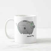 Mug Porc en métal (Gauche)