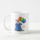 Mug Porc mignon dans la meilleurs robe et ballons : (Gauche)