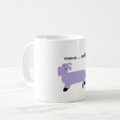 Mug porc pourpre, mmm… café (Devant gauche)