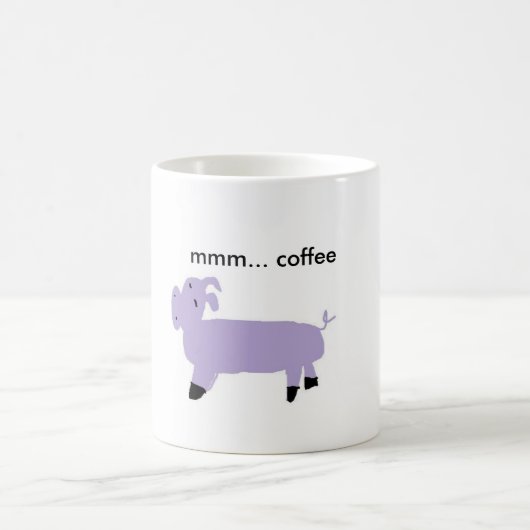 Mug porc pourpre, mmm… café (Centre)