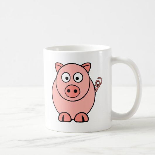 Mug Porc rose (Droite)