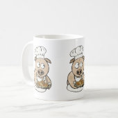Mug Porc servant du poulet (Devant gauche)