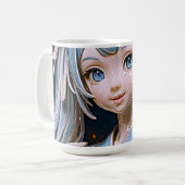 Mug Porcelaine Céleste Beauté d'Anime (Devant gauche)