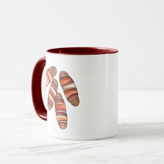 Mug Porcs dans les couvertures Bacon Sausage Royaume-U (Devant gauche)