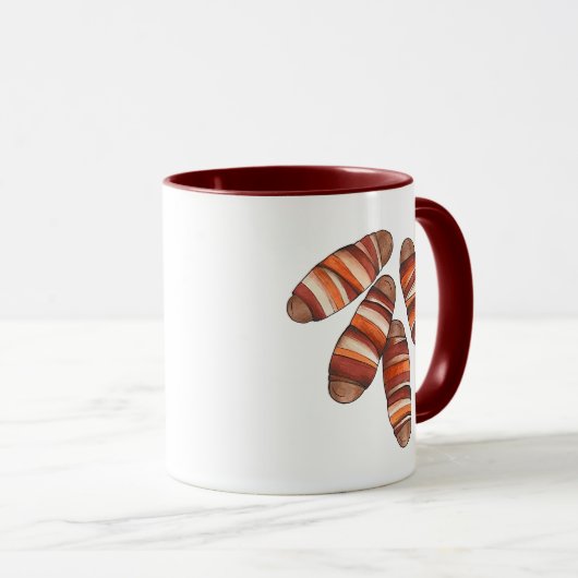Mug Porcs dans les couvertures Bacon Sausage Royaume-U (Devant droit)