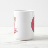 Mug Porcs mignons ajouter du monogramme (Centre)