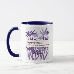 MUG PORPHYROPHILE PURPLE FLOWER NATURE
