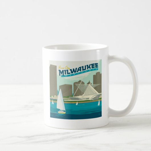 Mug Port de Milwaukee Wisconsin | Ville de Brew (Droite)