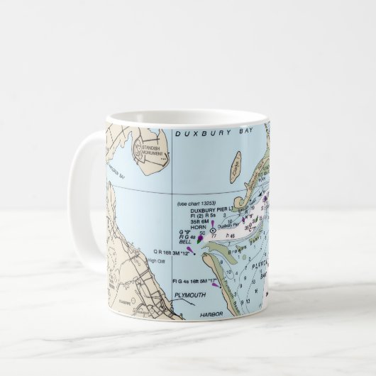 Mug Port de Plymouth Massachusetts (Devant gauche)