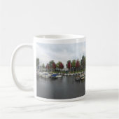 Mug Port hollandais avec des arbres verts et rouges Mu (Gauche)