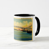 Mug Port Huron Michigan de pont de Bluewater (Devant droit)