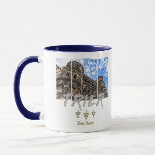 Mug Porta Nigra à Trier vintage Moselle Souvenir