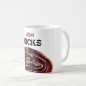 Mug *~* Portable de Parties scintillant en pierre de t (Devant droit)