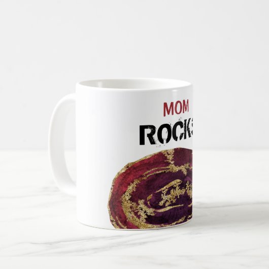 Mug *~* Portable de Parties scintillant en pierre de t (Devant gauche)