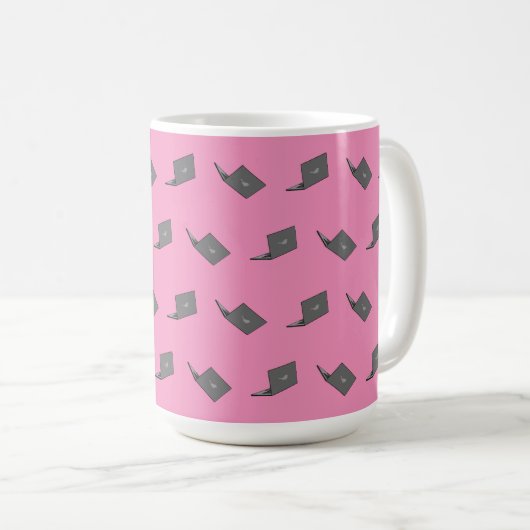 Mug Portable gris avec logo d'oiseau (Devant droit)