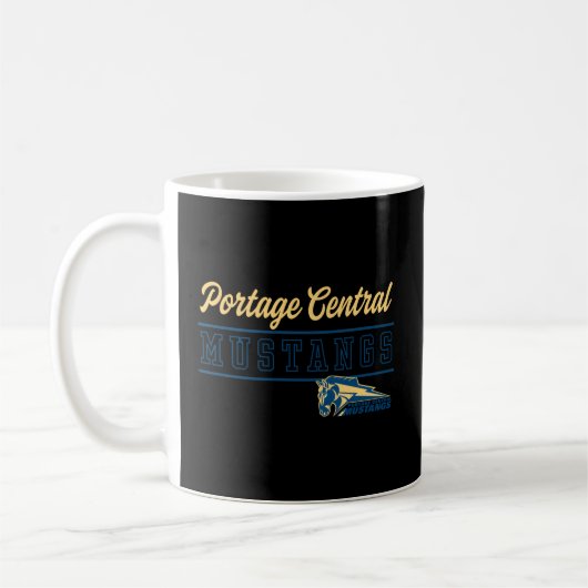 Mug Portage Central High School Mustangs C4 (Gauche)