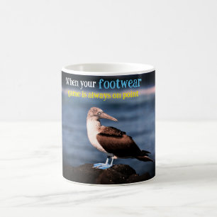 Mug Porte à pieds bleus