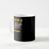 Mug Porte-avions USS Wasp CVS18 Anciens Combattants Da (Devant gauche)