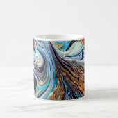 Mug Porte bleu persan : Texture orientale luxueuse (Centre)