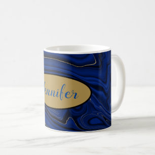 Mug Porte Bleu Tourbillon d'Agate Personnalisé