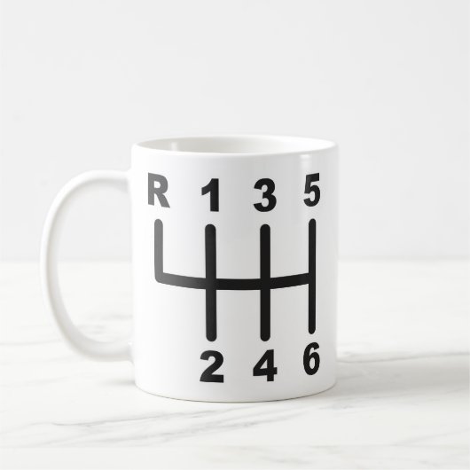 Mug Porte de décalage de 6 vitesses (Gauche)