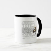 Mug Porte de départ de la course de cheval (Devant droit)
