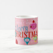 Mug Porte de Noël rose rétro (Centre)