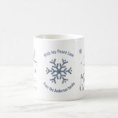 Mug Porte de pin d'oiseaux mignon Baies rouges Joyeux  (Centre)