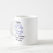 Mug Porte logique amusante à fonction booléenne  (Devant gauche)