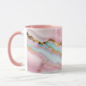 Mug Porte Marbre Populaire Blue Rose Collection Or (Gauche)