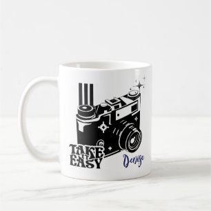 Mug Porte-photo Easy Retro noir et blanc