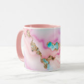Mug Porte rose clair Marbre Collection populaire (Devant gauche)