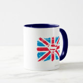 Mug Porté S-Shield sur le drapeau (Devant droit)