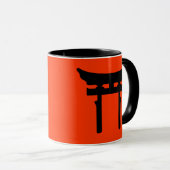 Mug porte torii (rouge) (Devant droit)