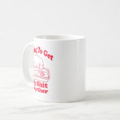Mug Portées complètes humour de chat drôle mème maman (Devant gauche)