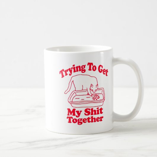 Mug Portées complètes humour de chat drôle mème maman (Droite)