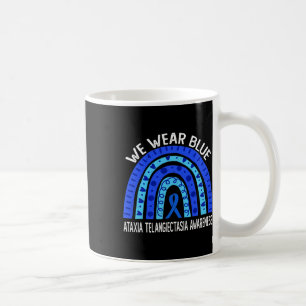 Mug Porter bleu arc-en-ciel pour Ataxia Telangiectasia