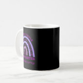 Mug Porter le violet pour ma soeur Conscience de la su (Devant gauche)