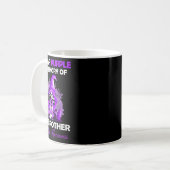 Mug Porter le violet pour mon frère Sensibilisation à (Devant gauche)
