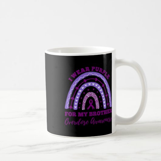 Mug Porter le violet pour mon frère surdose de sensibi (Droite)