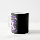 Mug Porter le violet pour quelqu'un La maladie d'Alzhe (Devant gauche)