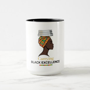 Mug Porter l'Excellence Noire - Livres de Turban Kente