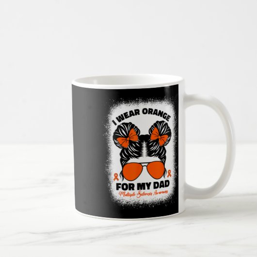 Mug Porter Orange Pour Mon Père Ms Multiple Sclerosis  (Droite)