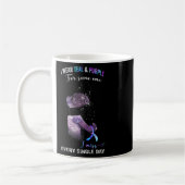 Mug Porter Turquoise Et Violet Pour Les Experts En Pré (Gauche)