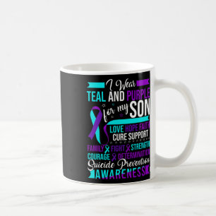 Mug Porter Turquoise Et Violet Pour Mon Fils Préventio
