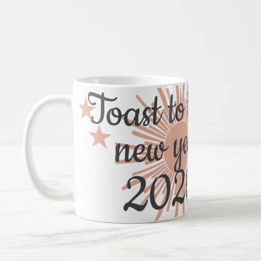 Mug Porter un toast à la nouvelle année  (Gauche)