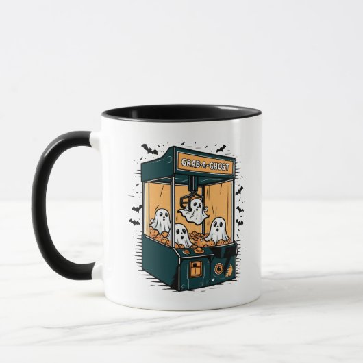 Mug Porter Une Machine À Laver Fantôme Halloween (Gauche)