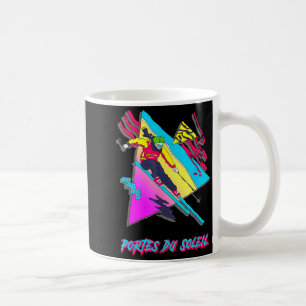 Mug Portes du soleil vibrant ski de fond rétro skieur