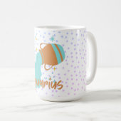 Mug Porteur d'eau Aquarius moderne Zodiac (Devant droit)